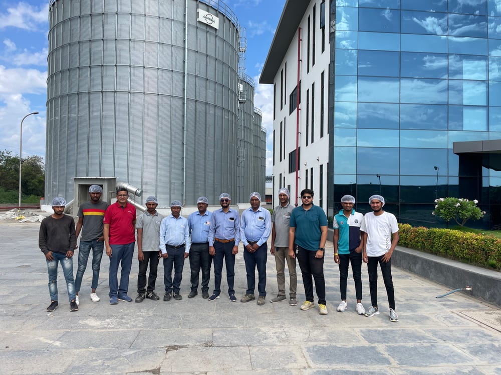Silo fumigation team at site